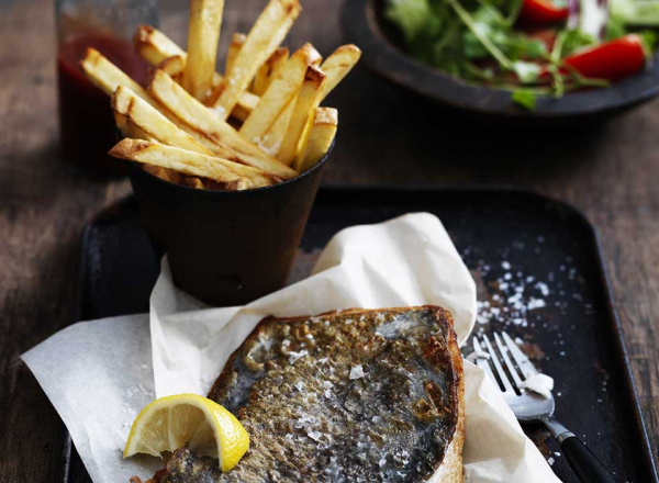 Sydney Fresh Seafood Recipe - Mirror Dory with Chips and Salad
