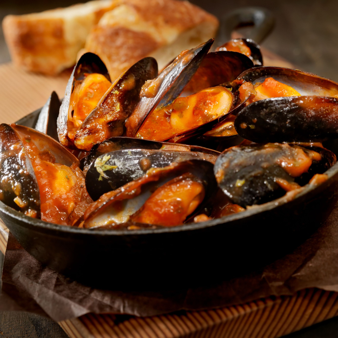 Portuguese mussels with tomato and chorizo Fish in the Family